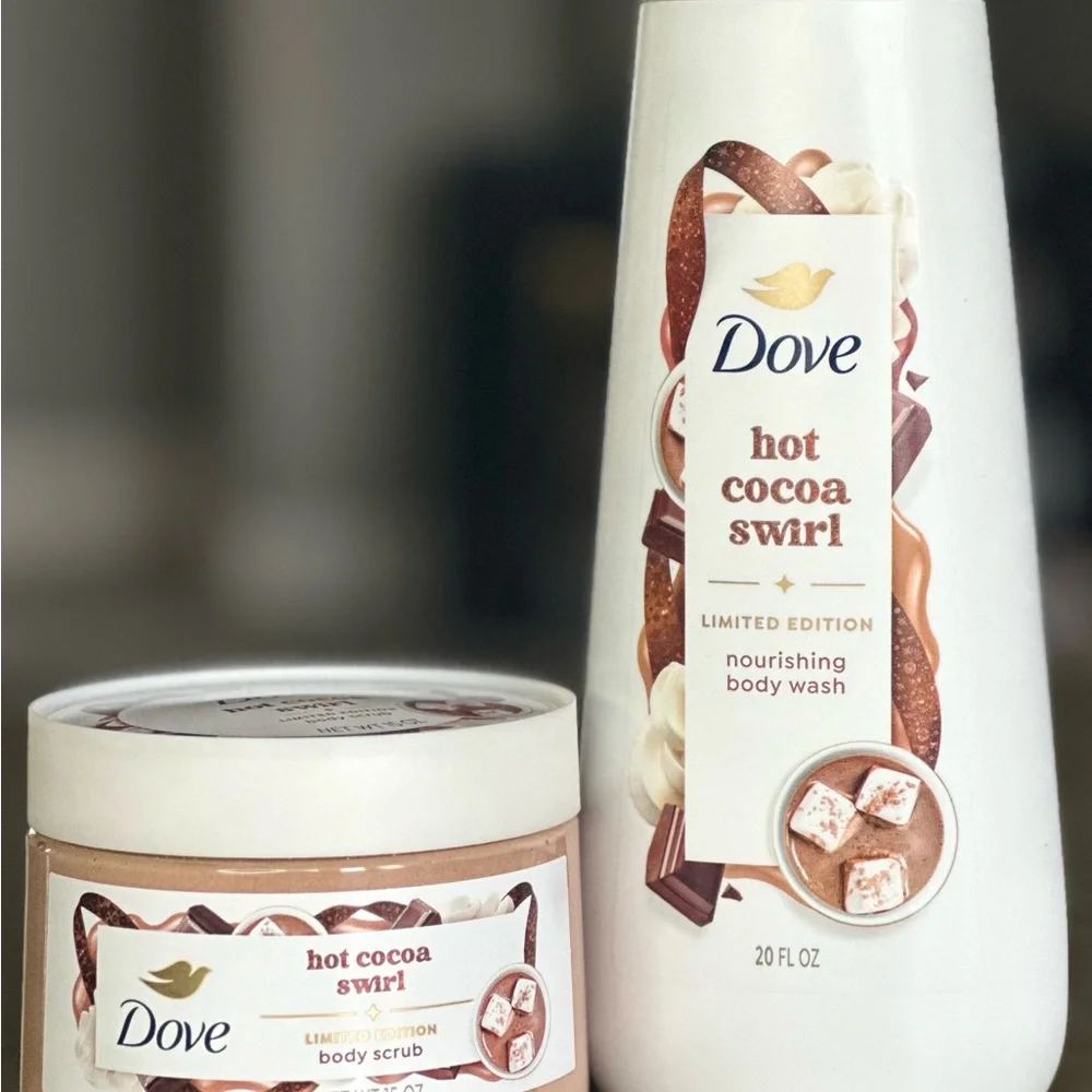 Dove Hot Cocoa Swirl Nourishing Body Wash - Limited Edition - Picture 1 of 3